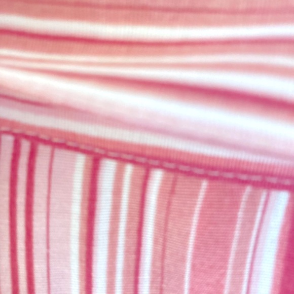 Bonmarche Women's Deadstock Vintage button Shirt blouse pink stripe UK Size 20 - Picture 7 of 12